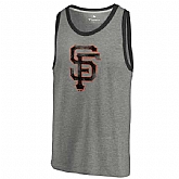 San Francisco Giants Distressed Team Tank Top - Ash,baseball caps,new era cap wholesale,wholesale hats